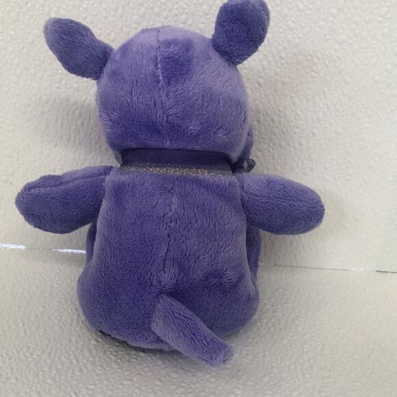 Balloons for you Soft plush Purple/Lavender Baby Hippo rattle Inside Sewn Eyes‎ - Picture 2 of 12